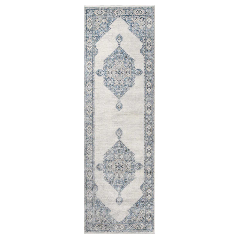 Kailani Modern Farmhouse Geometric Medallion Indoor Area Rug - Non-Slip Living Room Carpet, Bedroom Runner, Entryway Decor for Home & Office