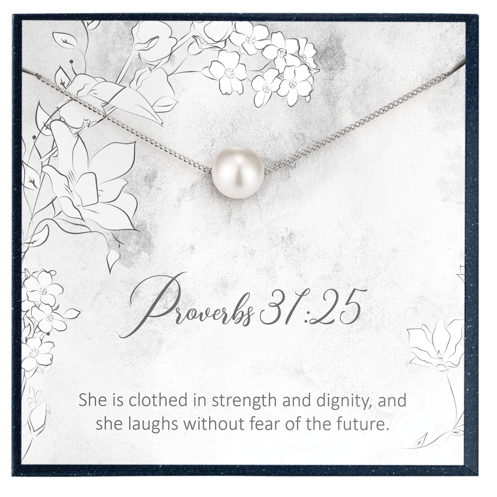 Inspirational Proverbs 31:25 Jewelry - Faith-Based Gifts for Breast Cancer Support, Pastor's Wife, Chemo Patients | Religious Encouragement & Spiritual Strength