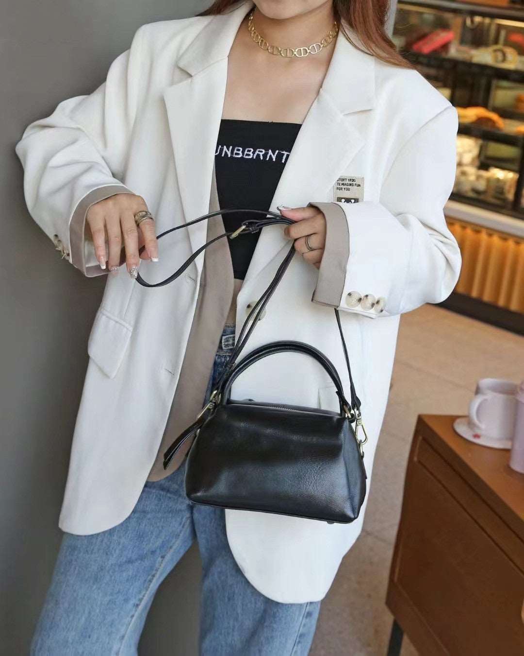 Fashionable Women's Leather Satchel Handbag - Perfect for Work, Travel & Everyday Use