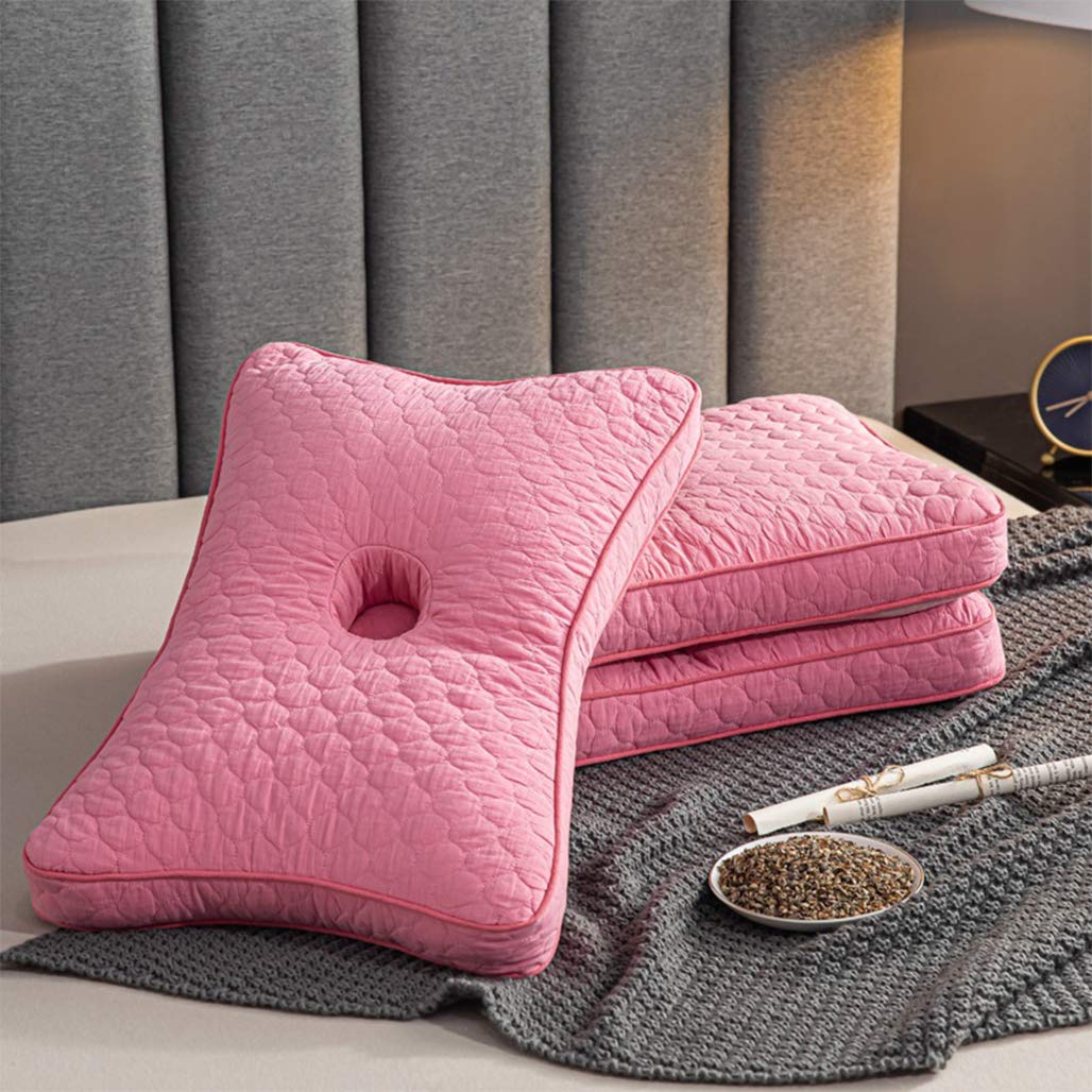 DPPAN Premium Soft Plush Fiber Bed Pillows 2-Pack - Standard Size (20x13x4 inches) for Side & Back Sleepers, Neck Pain Relief - Breathable & Hypoallergenic for Better Sleep | Perfect for Home, Hotel, or Travel Use