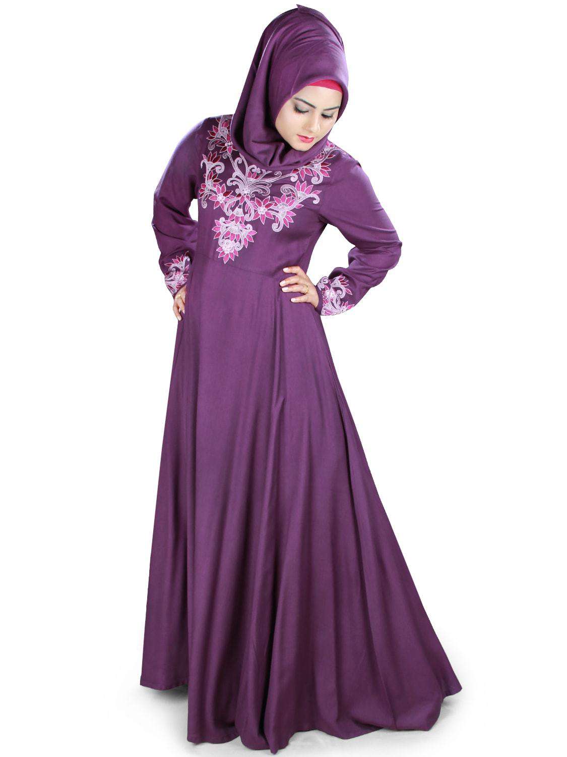 Bahijah Abaya - Modest Islamic Dress for Women, Elegant Long Sleeve Loose Fit Prayer Gown - Perfect for Mosque, Eid, Ramadan & Special Occasions