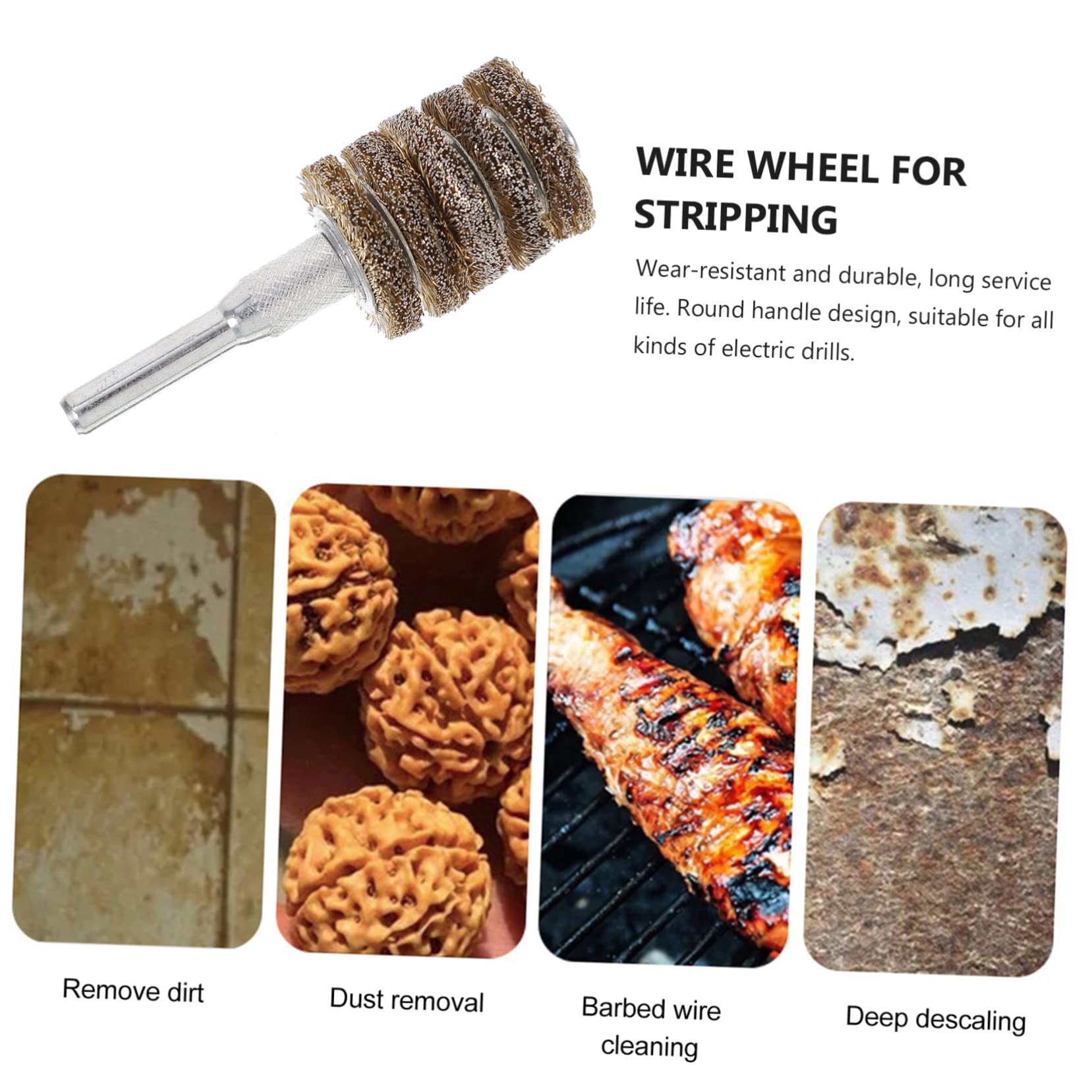 Electric Wire Brush Wheel for Drill & Grinder - Clean Steel & Polishing for Metalwork