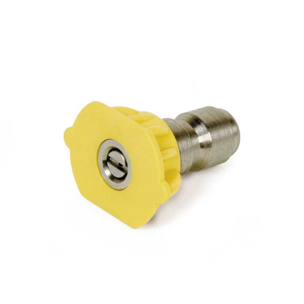 Quick Connect Spray Tip - 15° Yellow Angle Nozzle for Efficient Watering & Cleaning | Ideal for Garden, Car Wash, and Pressure Washer Use