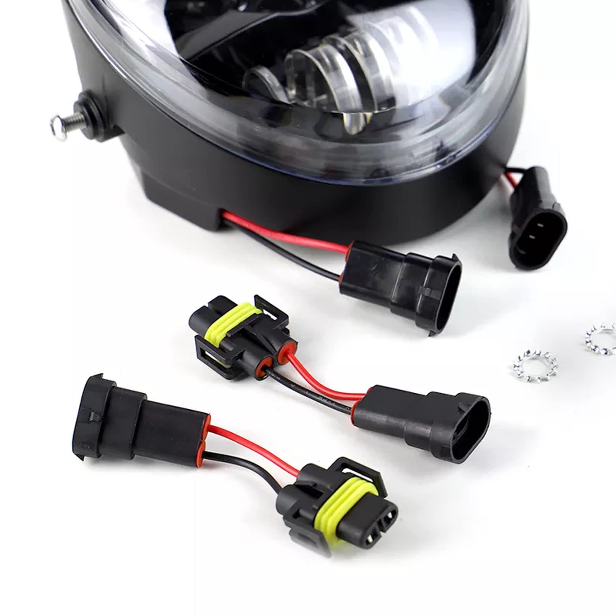 Eagle Lights 8900VC Oval Projection LED Motorcycle Headlight Kit - Chrome Finish for Harley, Honda, Yamaha & More - High Visibility for Night Riding & Off-Road Adventures