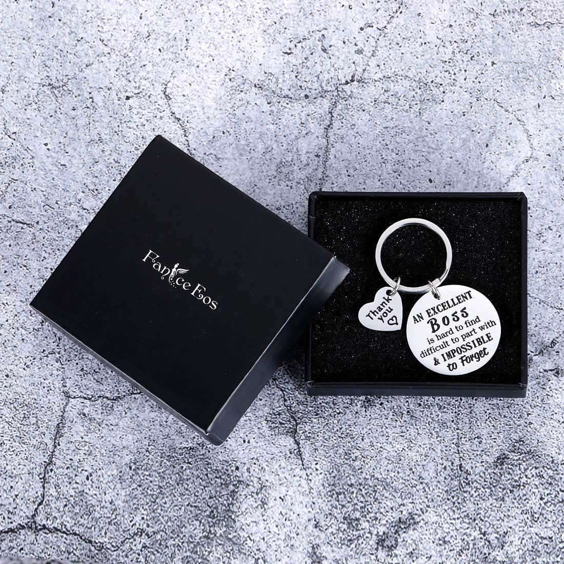 Premium Boss Appreciation Gifts for Women & Men - Thoughtful Going Away, Employee Thank You & Farewell Gifts - Coworker Retirement, Birthday & Mentor Keychain - Perfect Office Gift for Bosses, Colleagues & Team Members