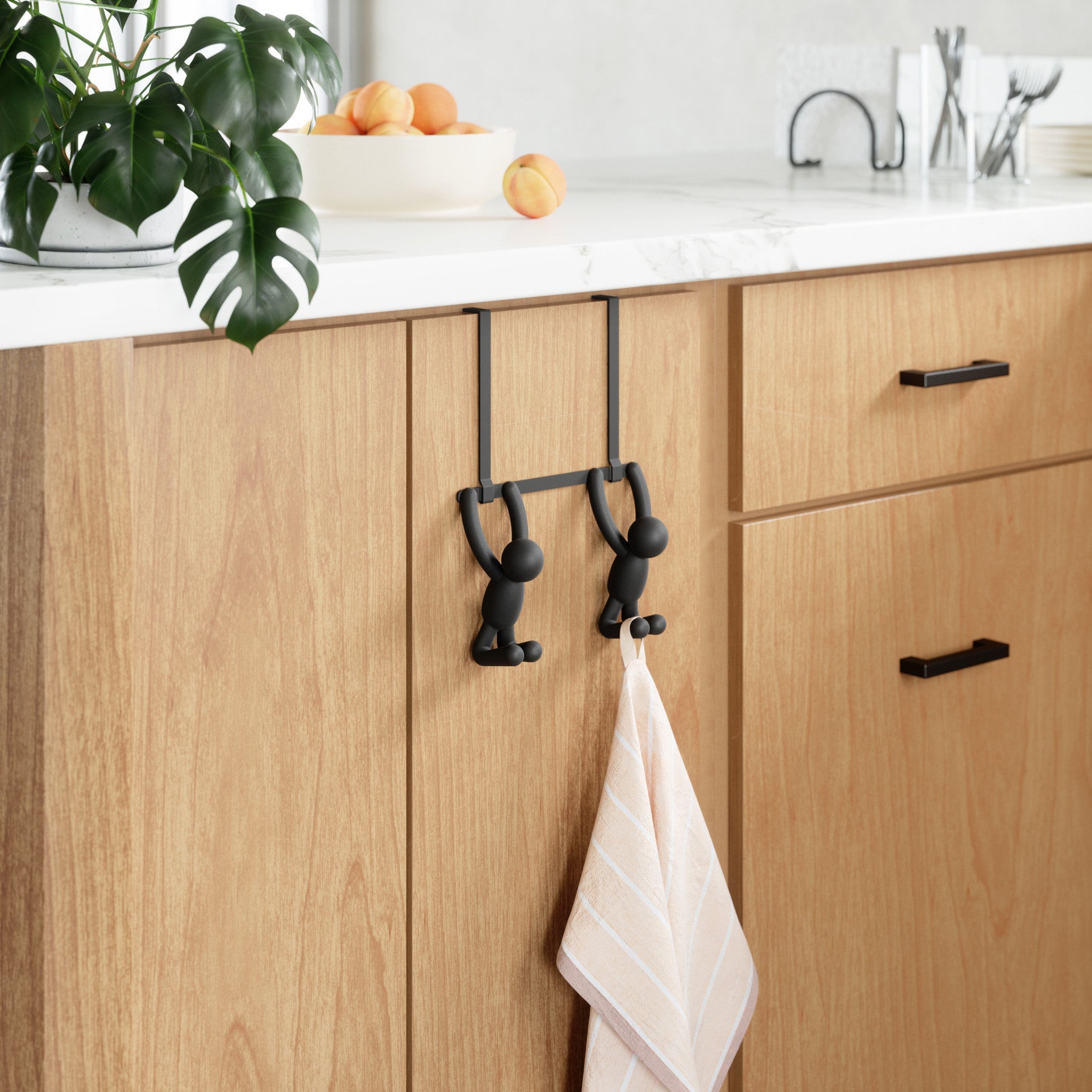 Buddy 2 Over The Door Hooks - Heavy Duty Multi-Purpose Hanger for Coats, Towels & Bags - Perfect for Bedroom, Bathroom & Closet Organization