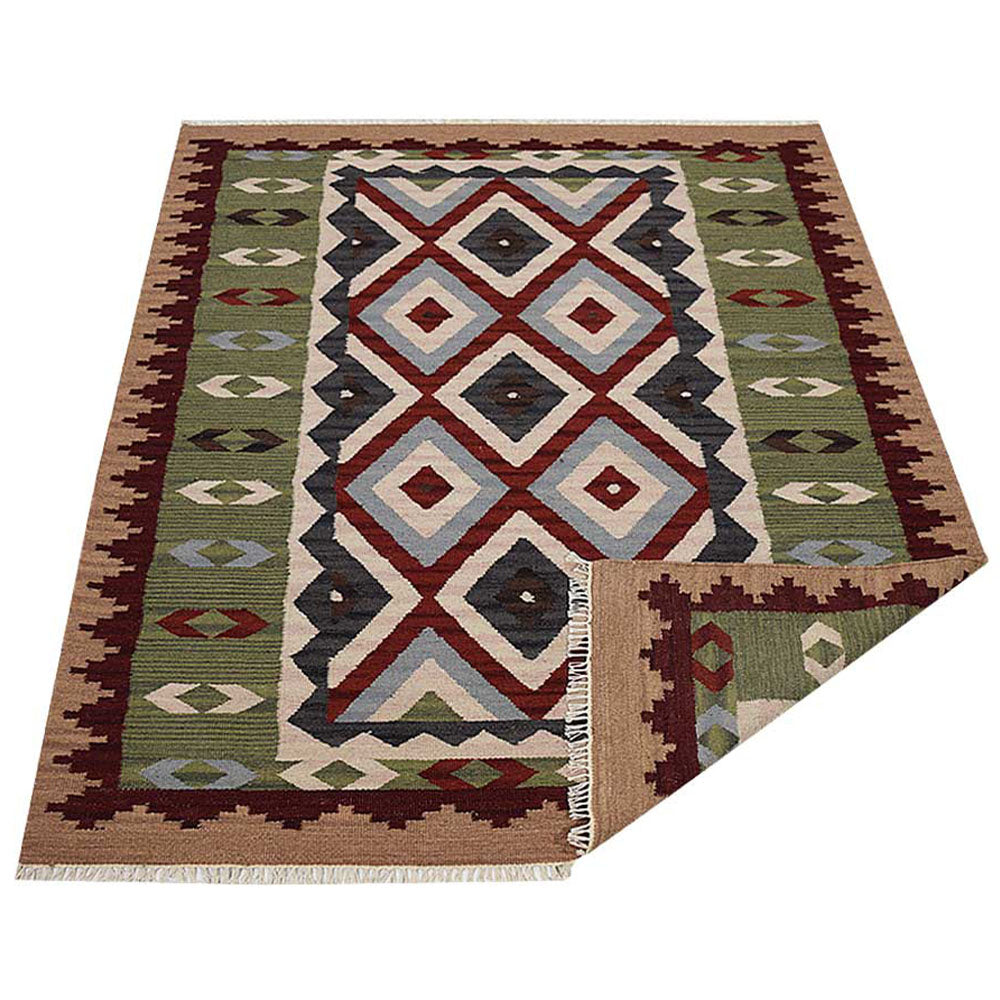 Hand Woven Bohemian Area Rug - Soft & Durable for Living Room, Bedroom, or Nursery Decor | Eco-Friendly & Stylish Home Accent
