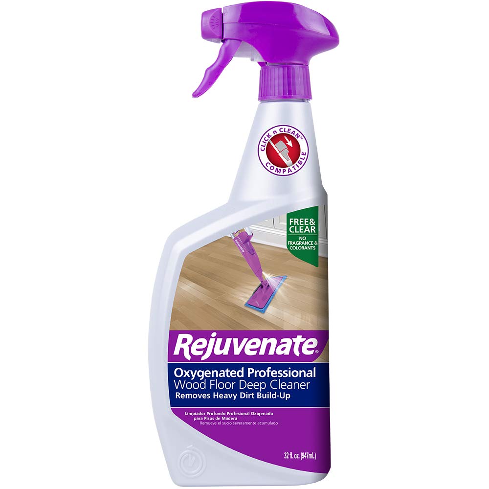 Rejuvenate Oxygenated Professional Hardwood Floor Cleaner - Safe & Effective Wood Floor Cleaning Solution for Home & Office Use | Removes Dirt, Stains & Odors | Ideal for Living Rooms, Bedrooms & High-Traffic Areas