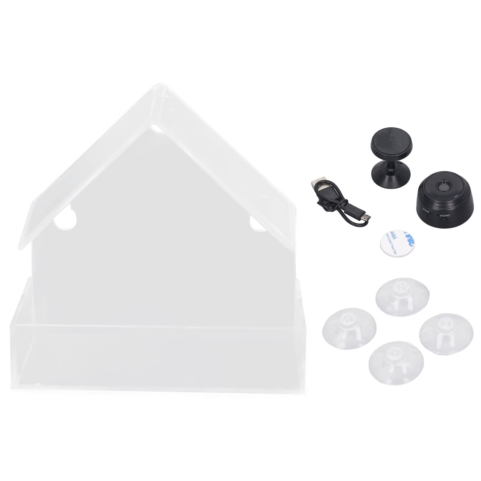 Smart Bird Feeder Camera with 720p HD Auto Capture, 170° Wide Angle & Night Vision - Wireless Outdoor Bird House Camera for Bird Watching - Perfect Gift for Nature Lovers & Backyard Wildlife Enthusiasts
