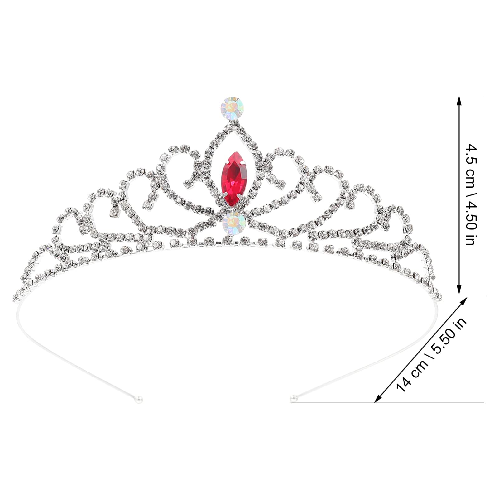 Sparkling Rhinestone Tiara Crown for Girls - Elegant Crystal Headband for Birthday, Wedding, Party & Christmas Decor | Perfect Princess Accessory for Special Occasions