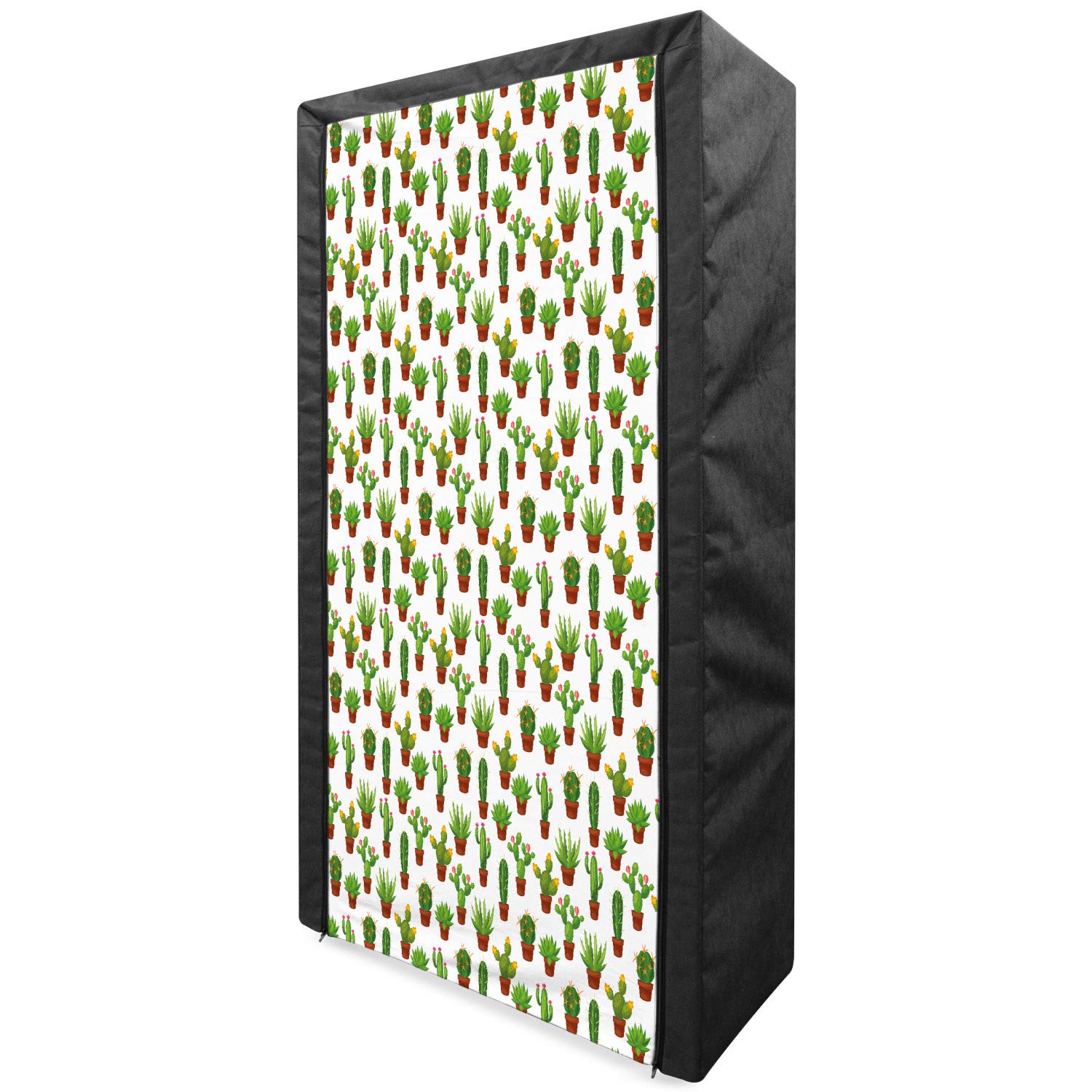 Ambesonne Portable Fabric Wardrobe with Shelves - 33.5