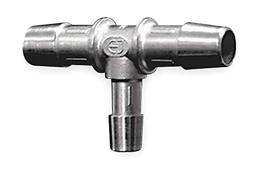 316L Stainless Steel Barbed Reducing Tee Fitting - 5/8
