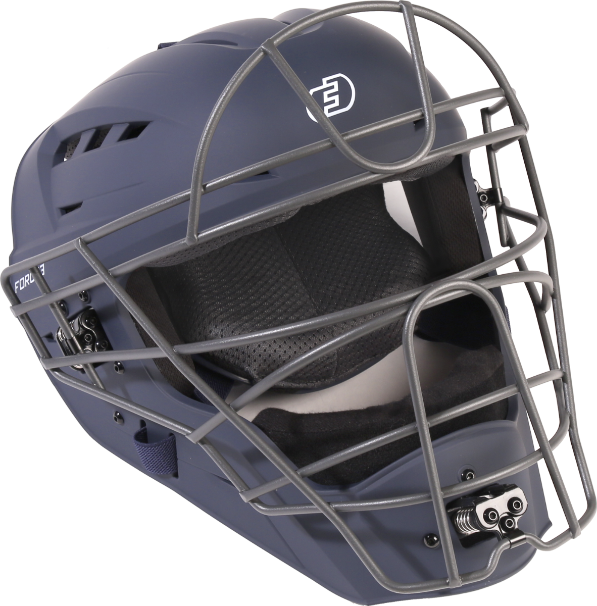 FORCE3 XS3® PRO Catchers Helmet - NOCSAE Certified Matte Baseball Helmet for Youth & Adult Players - Perfect for Baseball, Softball & Training Sessions