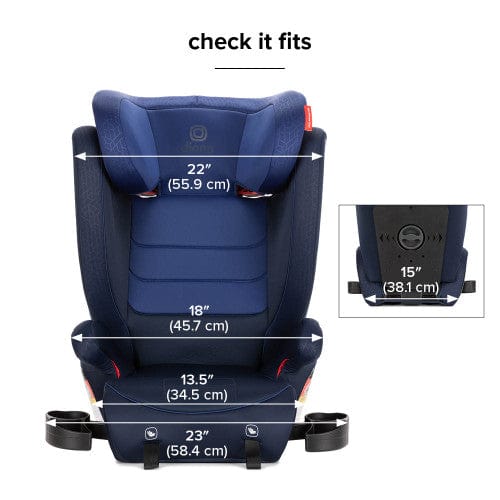Diono Monterey 2XT Latch Booster Car Seat for Kids - High Back Convertible Safety Car Seat with LATCH System for Toddlers & Big Kids - Perfect for Travel & Everyday Use