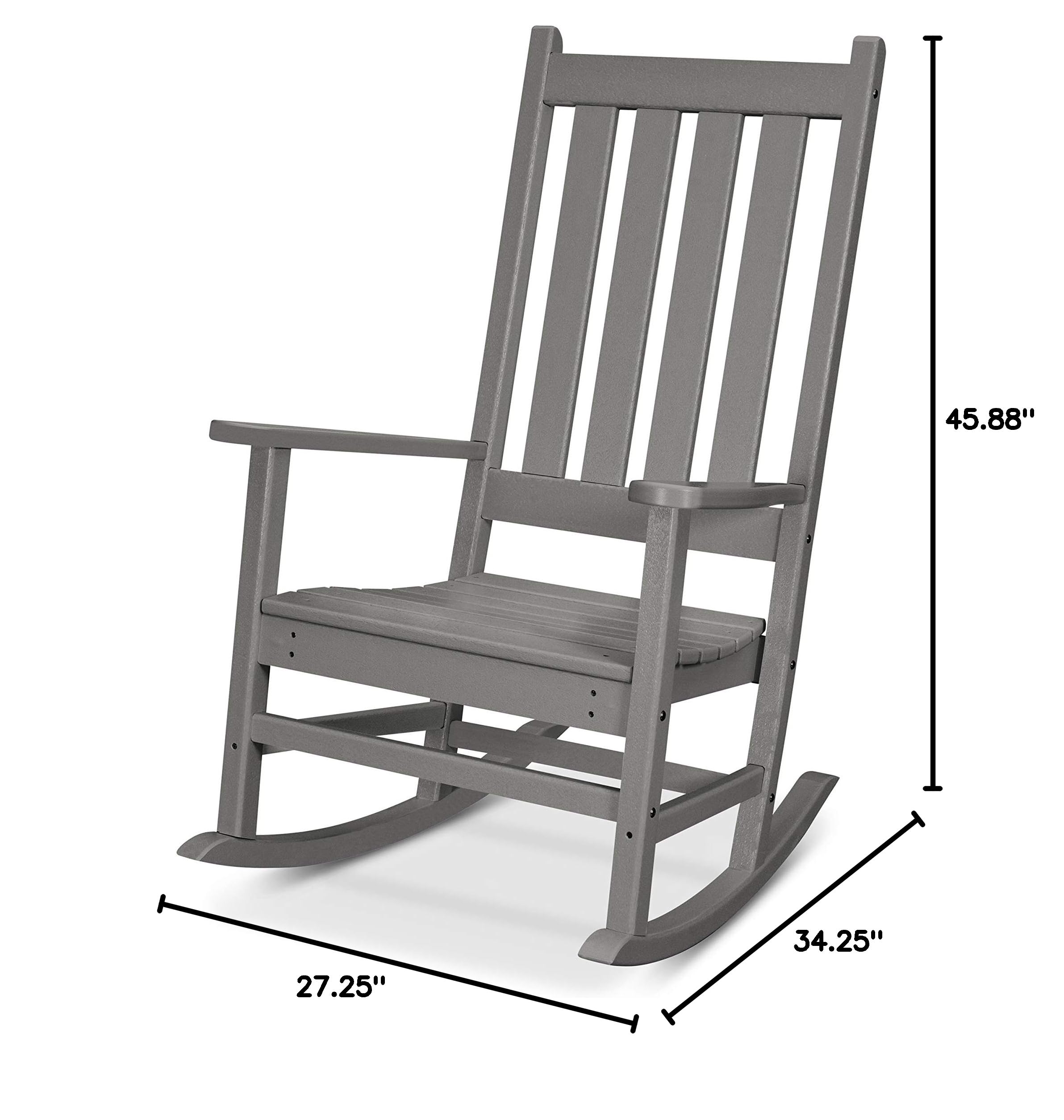 Trex Outdoor Furniture™ Cape Cod Rocker - Premium All-Weather Adirondack Chair with Stepping Stone Base | Perfect for Patio, Garden, Poolside & Backyard Relaxation