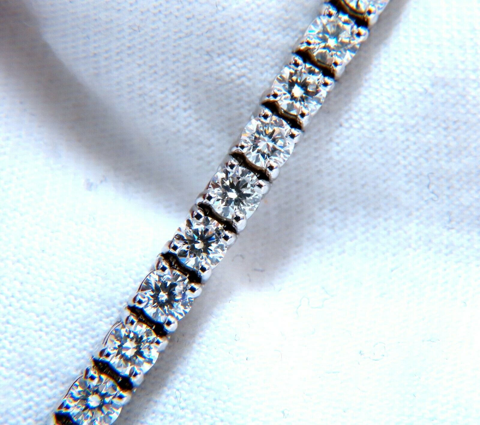 6.02 Carat Natural Round Diamond Tennis Bracelet in 14K Gold - Elegant Jewelry for Weddings, Anniversaries & Special Occasions