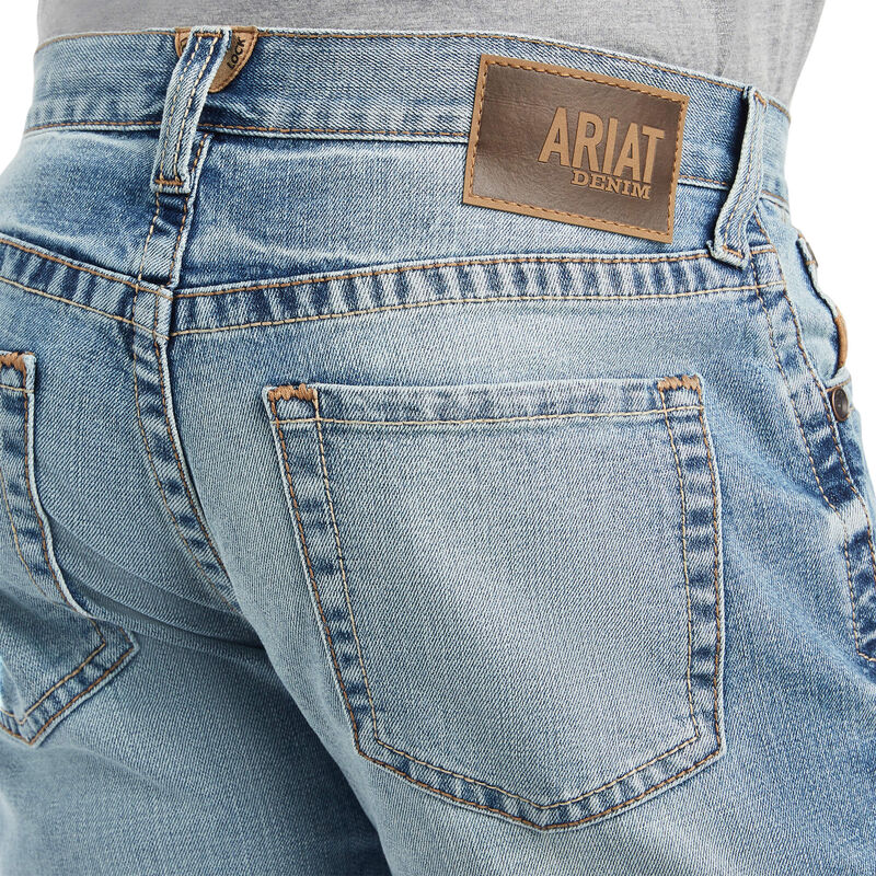 Ariat Men's M4 Relaxed Madera Straight Jean in Shasta - Comfortable & Durable Western Denim for Work, Riding & Casual Wear