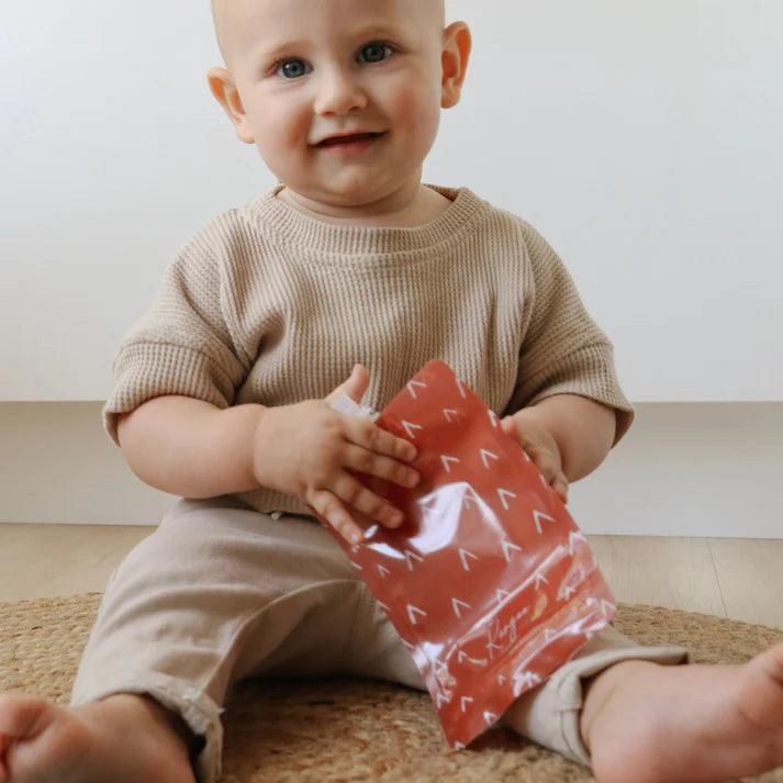 Reusable Baby Food Pouches with Cap - BPA Free, Leak Proof, 6 Pack for Homemade Puree, Snacks & On-the-Go Feeding | Ideal for Toddlers, Travel & Daycare