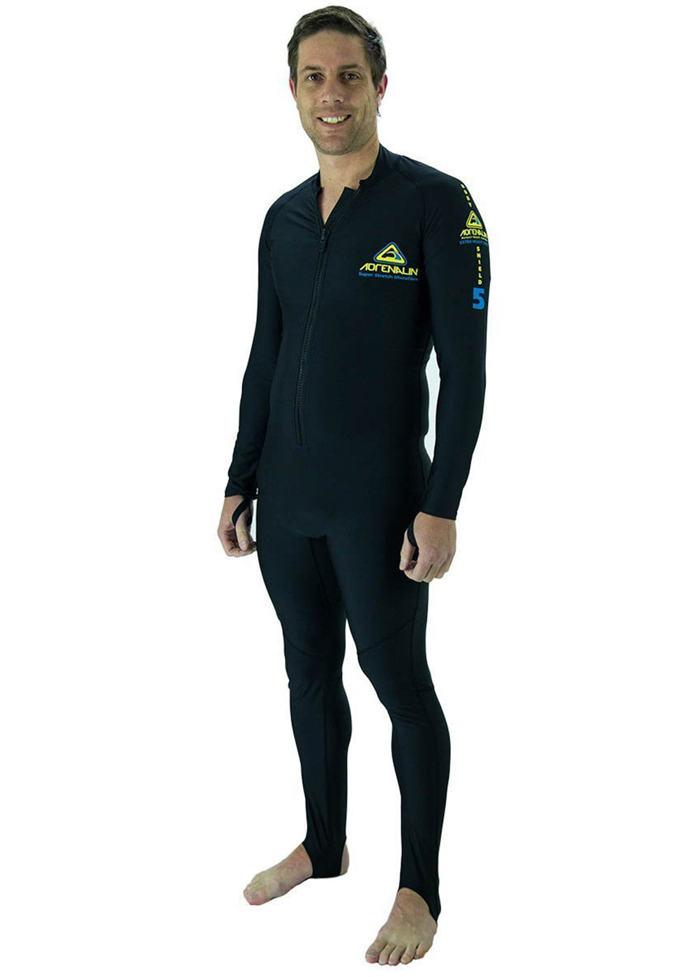Adrenalin BodyShield Microfiber Lycra Full Body Suit - Performance Athletic Wear for Cycling, Running & Extreme Sports