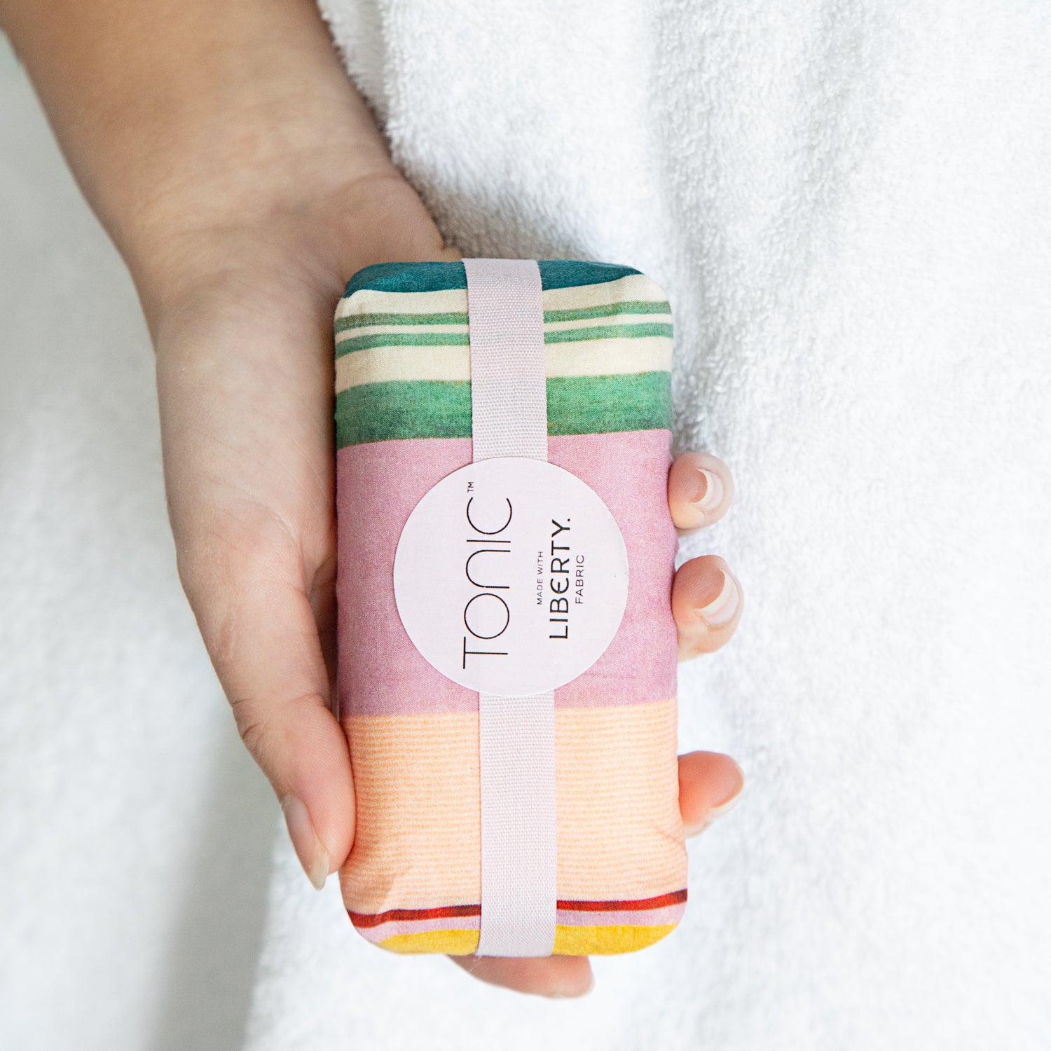 Natural Shea Butter Soap with Liberty Gelato Stripe - 250g Moisturizing Bar for Dry Skin | Perfect for Shower, Bath & Gift Sets