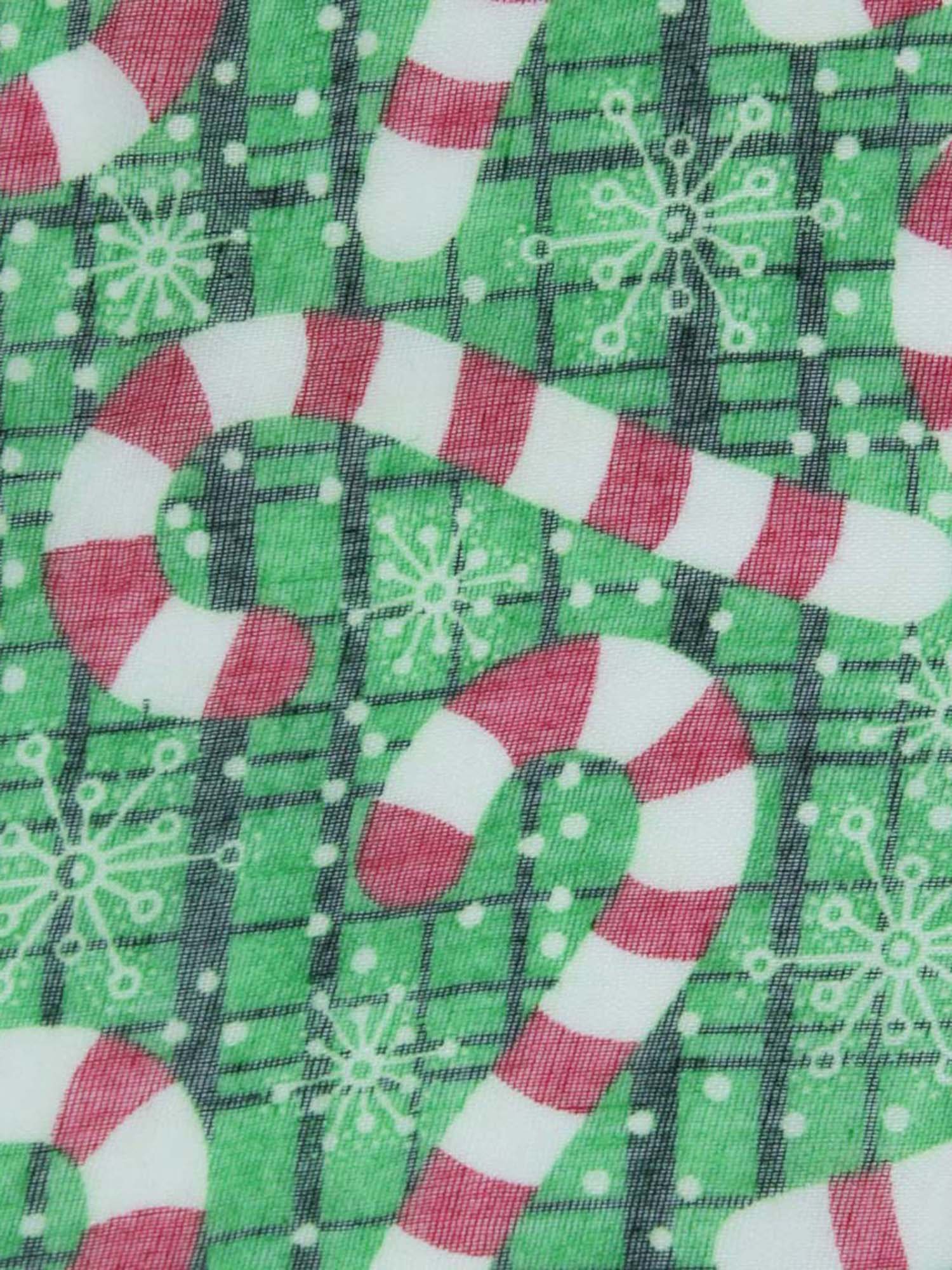 Luxury Divas Candy Cane Holiday Infinity Scarf - Soft & Silky Winter Fashion Accessory for Women, Christmas Gift, Party & Office Wear