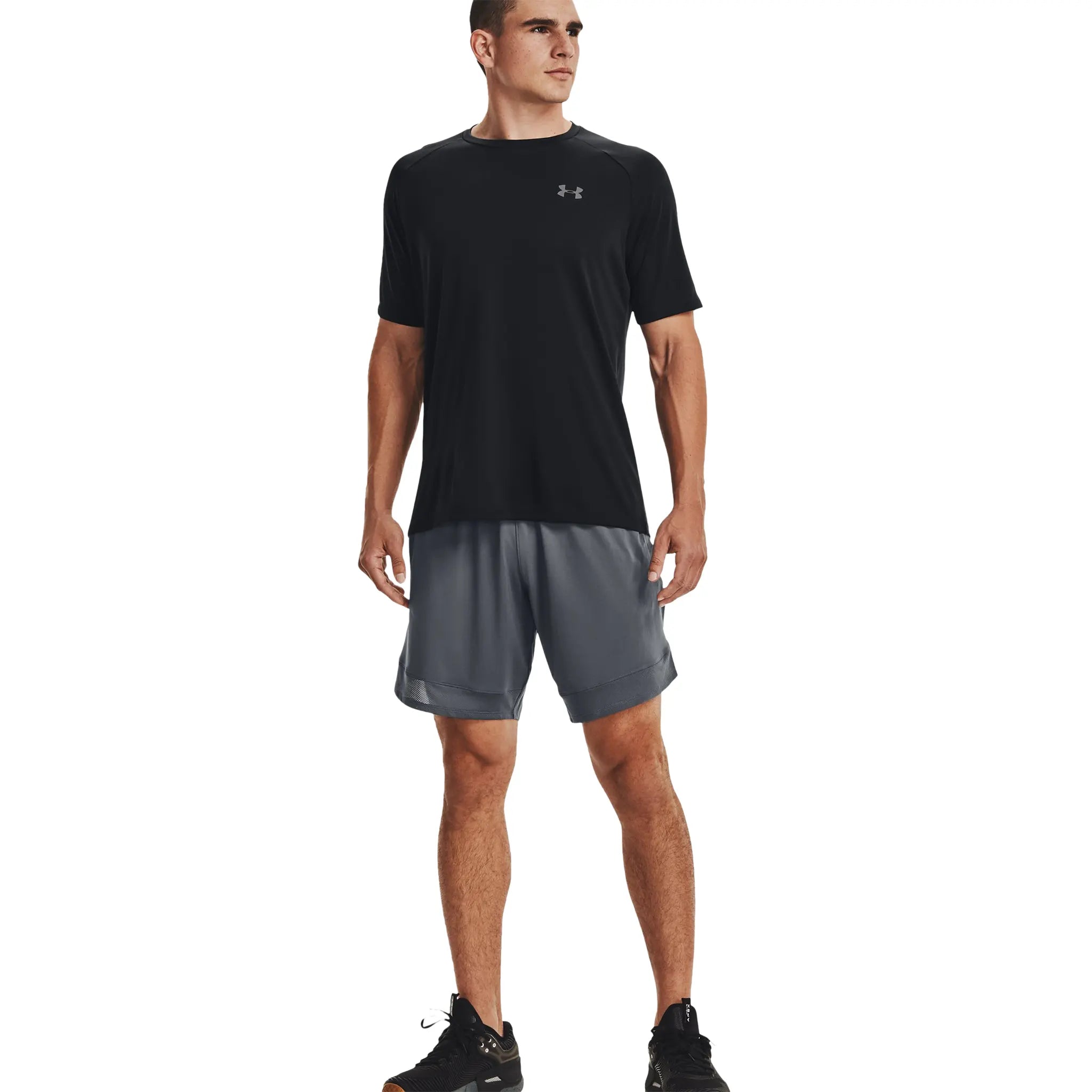 Under Armour UA Tech 2.0 Men's Performance T-Shirt - Moisture Wicking, Breathable Workout Shirt for Gym, Running & Training - Black