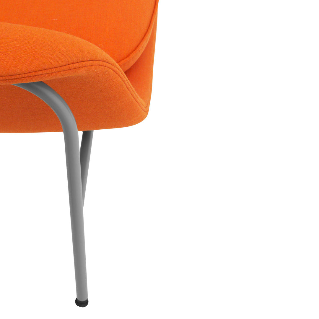 Modern Drape Low Lounge Chair with Sturdy Steel Legs - Perfect for Living Room, Bedroom, or Office Relaxation
