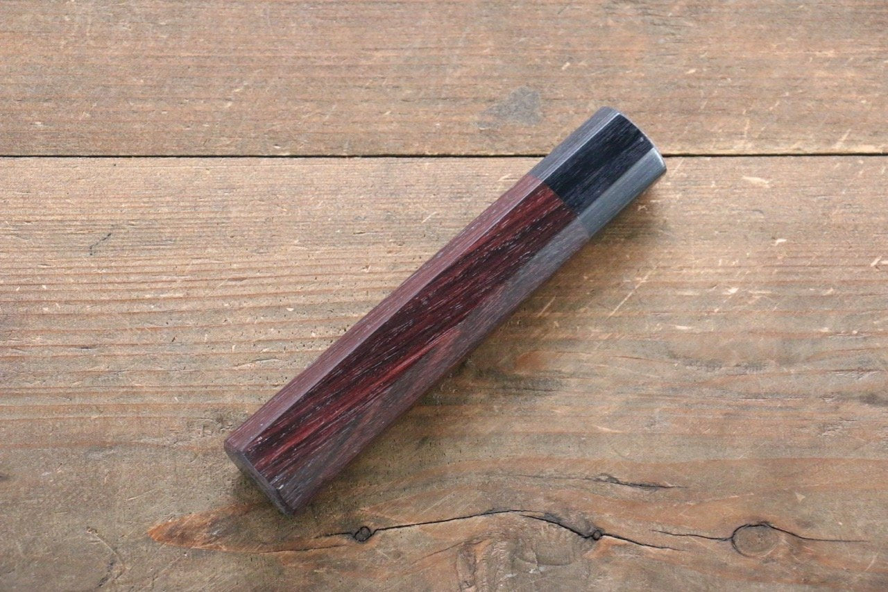Premium Octagonal Rosewood Knife Handle for 180mm Santoku Knife - Perfect for Japanese Kitchen Knives, Chef's Gift & Home Cooking Essentials