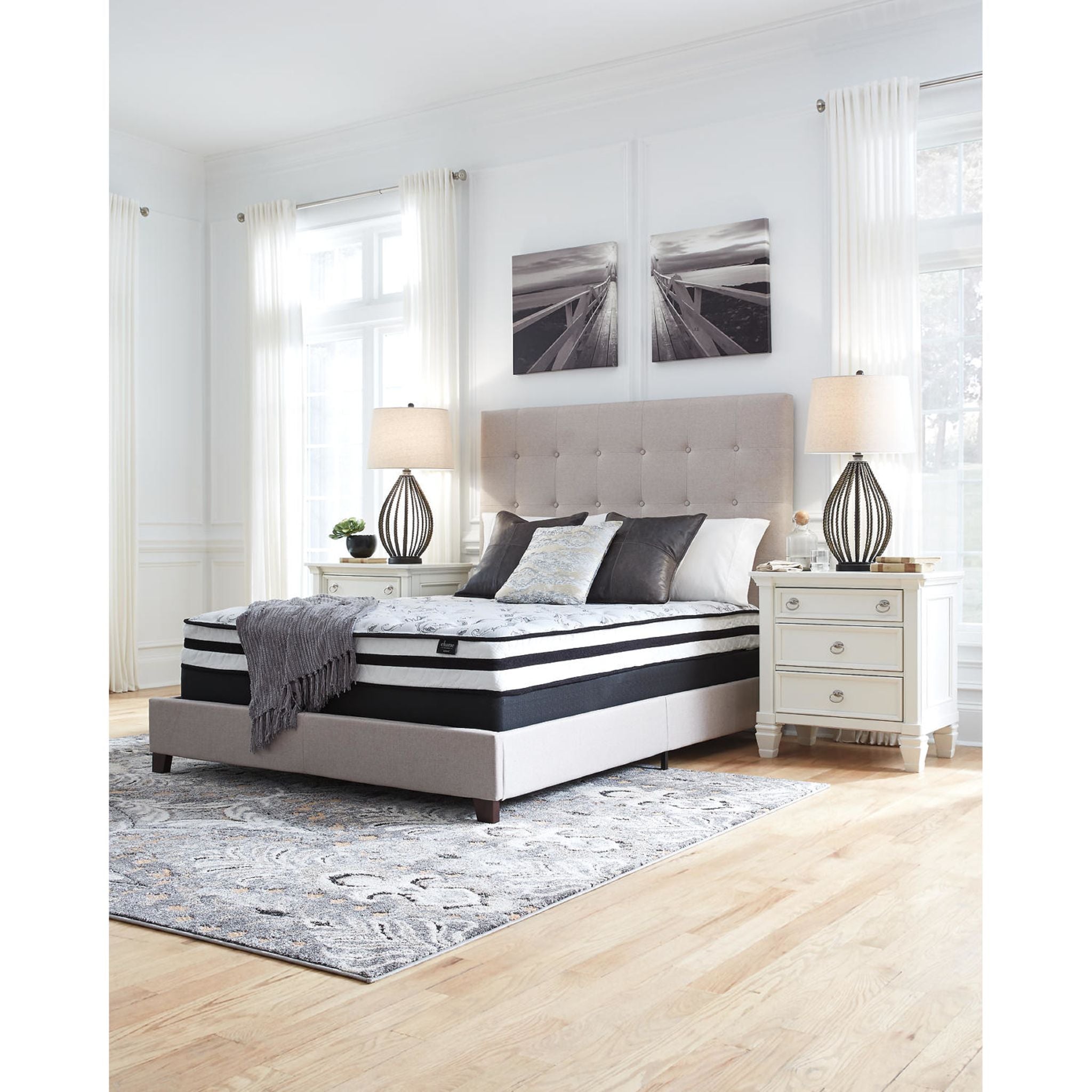 Ashley 8 Inch Twin Size Chime Innerspring Mattress for Kids & Teens - Supportive Bed for Guest Rooms, Dormitories & Daybeds