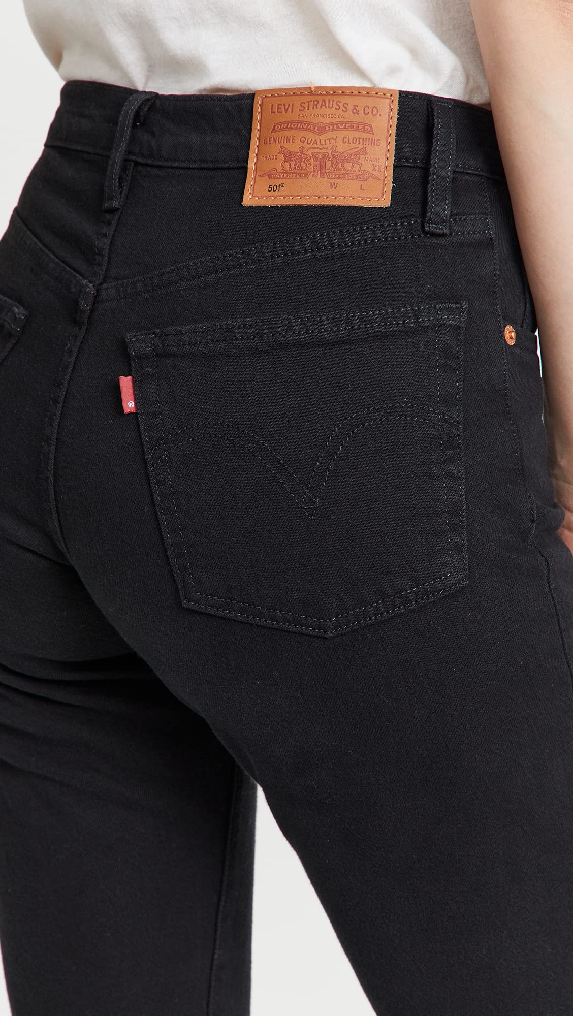 Levi's Women's Premium 501 Crop Jeans - High Waist Straight Leg Denim Pants for Casual Wear & Everyday Outfits