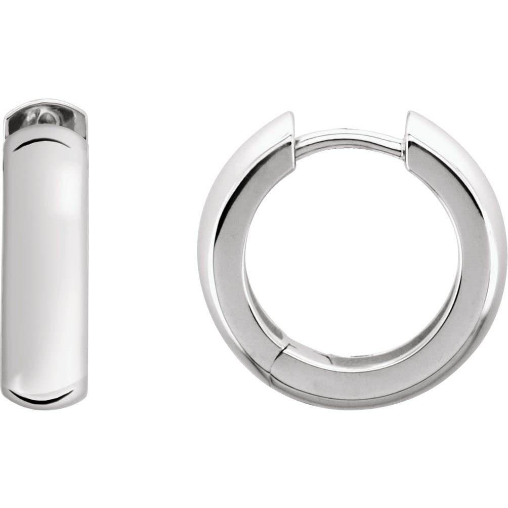 Stunning Sterling Silver 16mm Hinged Hoop Earrings for Women - Perfect for Parties, Weddings & Everyday Wear