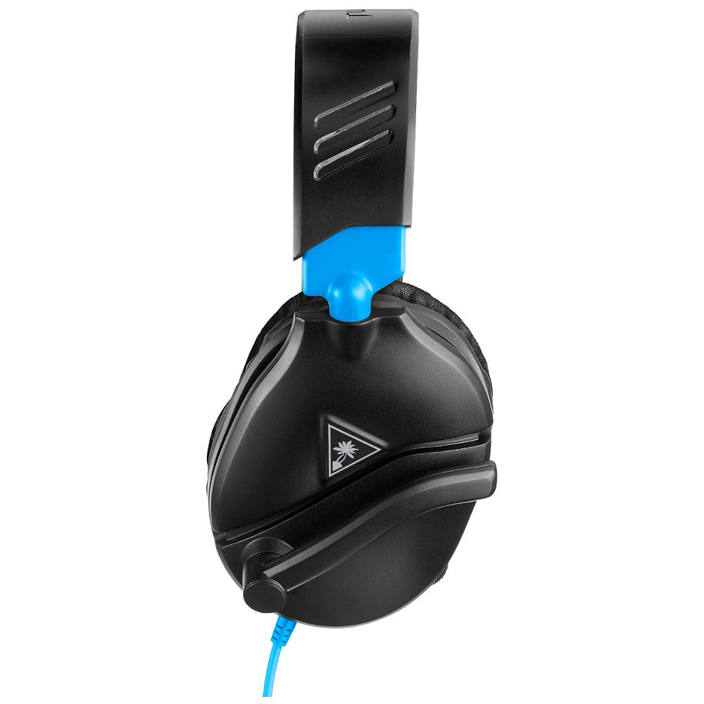 Turtle Beach Recon 70 Wired Gaming Headset - Lightweight & Comfortable with 40mm Speakers - Compatible with PS5, PS4, Xbox One, Series X, Nintendo Switch & PC (Black/Blue) - Perfect for Competitive Gaming & Long Sessions