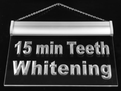 ADVPRO Professional Teeth Whitening Kit with LED Light - Dentist-Approved for 15 Min Whitening - Neon Sign Display (Model j714-bc) - Perfect for Home Use, Travel & Gifting