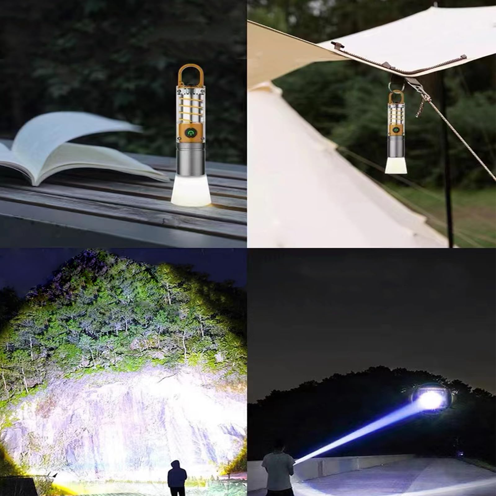 100,000 Lumen Rechargeable LED Flashlight - High Power Waterproof Flashlight with 6 Modes for Camping, Hiking, Emergency & Outdoor Adventures