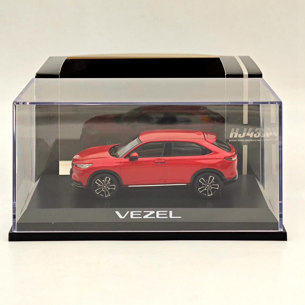 1/43 Scale Honda VEZEL e:HEV Z Premium Crystal Red Diecast Model Car - Hobby Japan HJ432002RM - Collectible Miniature Vehicle for Display & Gifts