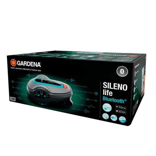 Gardena SILENO Life Robotic Lawn Mower - Automatic Grass Cutter for 1,000 m² (0.25 Acre) Yards - Quiet & Efficient Smart Mowing - Perfect for Medium to Large Residential Lawns & Gardens