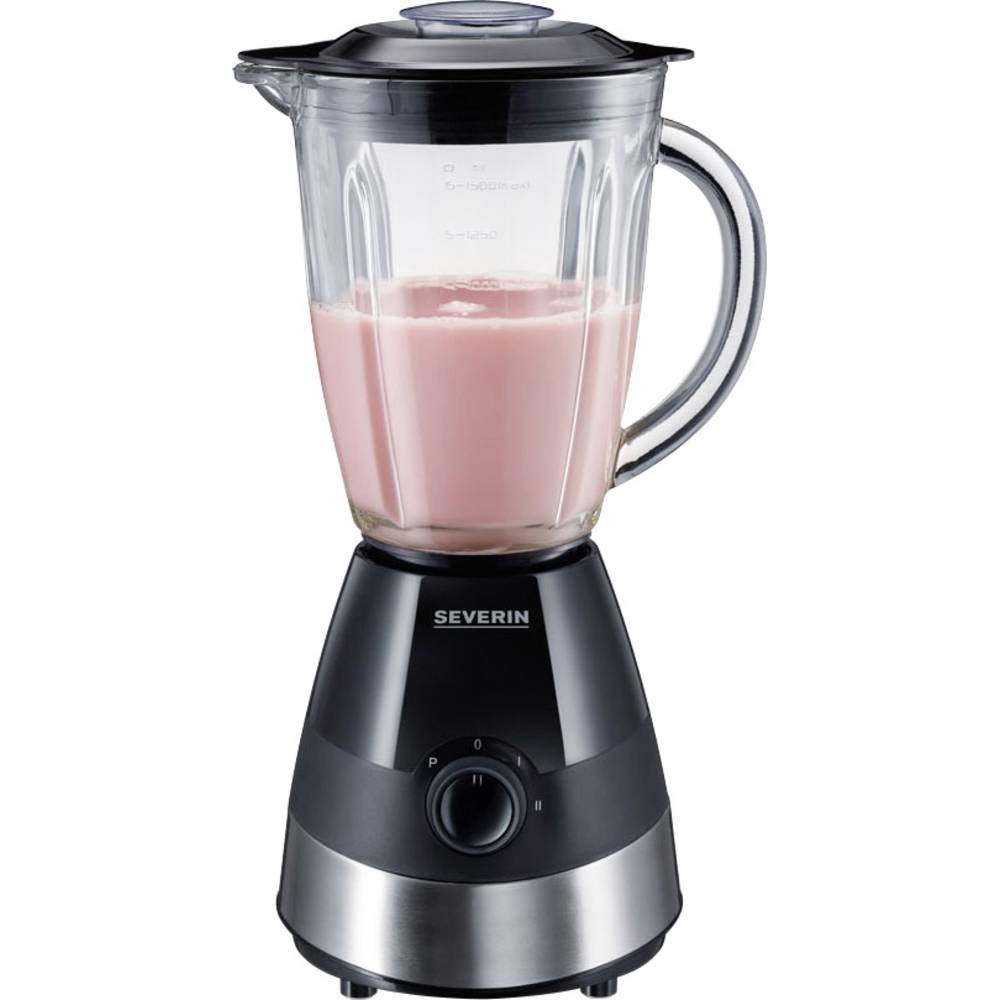 Premium 1500W Glass & Stainless Steel Blender - High Speed Countertop Blender for Smoothies, Juices & Food Prep - Perfect for Home Kitchen & Healthy Lifestyle