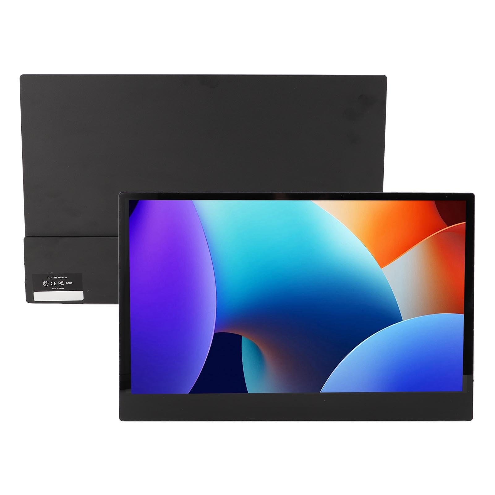 15.6 Inch Portable Monitor FHD 1080P IPS Touch Screen Display with USB-C & HDMI - Ultra Thin Travel Monitor for Laptop, Computer - Perfect for Business Travel, Gaming & Second Screen Setup