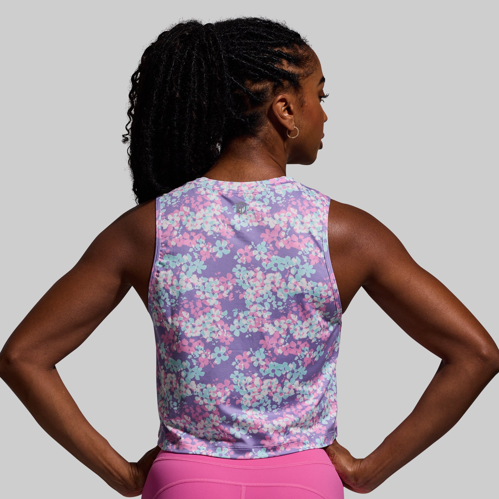 Subtle Flex Tank Top - Breezy Bloom Floral Print Women's Workout Shirt | Gym, Yoga & Casual Wear