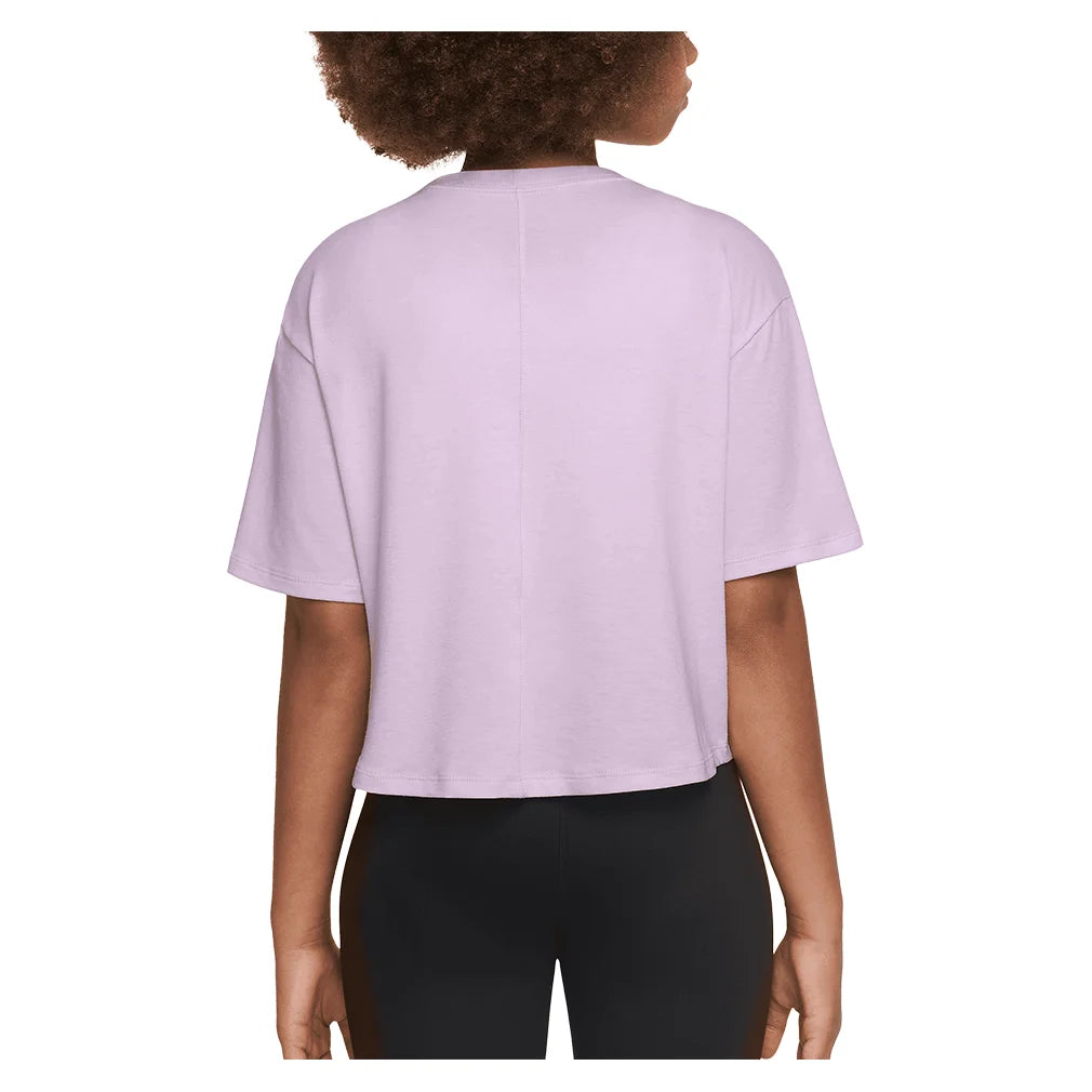 Girls' Relaxed Dri-FIT Short Sleeve T-Shirt - Moisture Wicking Activewear for Sports & Play - Perfect for Running, Yoga & Summer Outdoor Activities