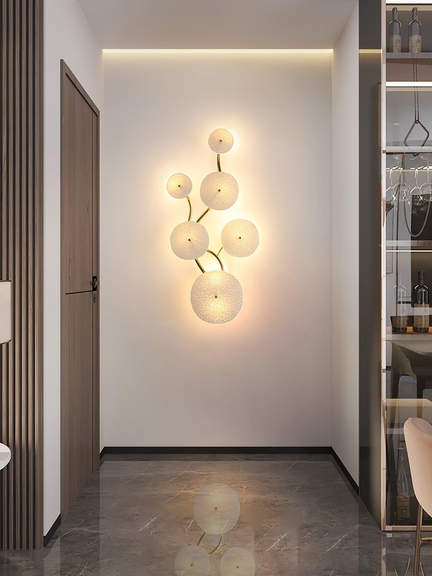 Lotus Petal Wall Lamp - Elegant Floral Night Light for Bedroom, Living Room & Nursery - Perfect for Relaxing Ambiance & Home Decor