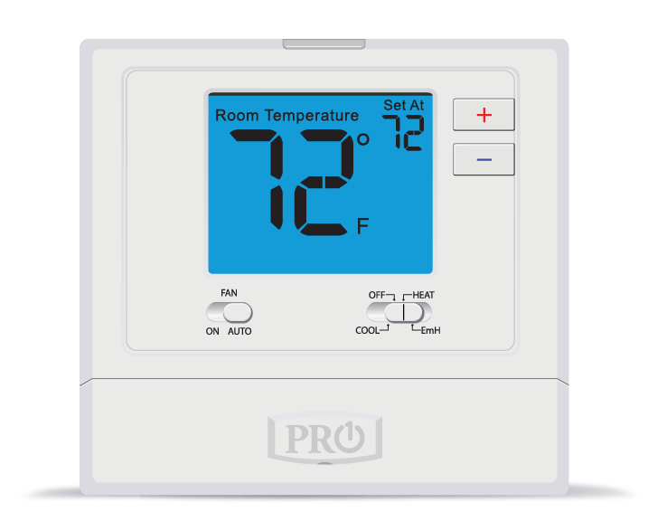 PRO1 T721 2H/1C Non-Programmable Digital Thermostat - Smart Home Temperature Control for HVAC Systems | Perfect for Homes, Offices & Basements