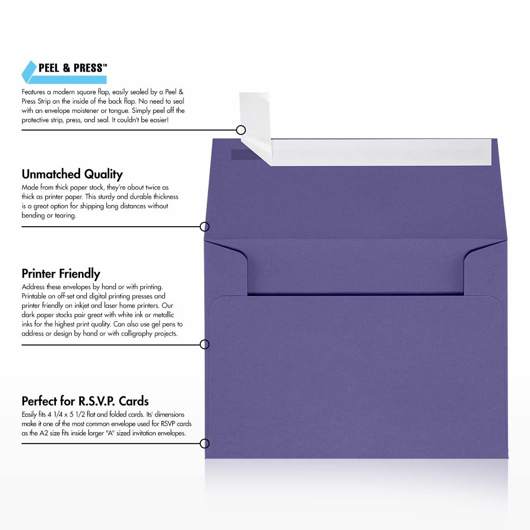 Premium A2 Invitation Envelopes 4 3/8