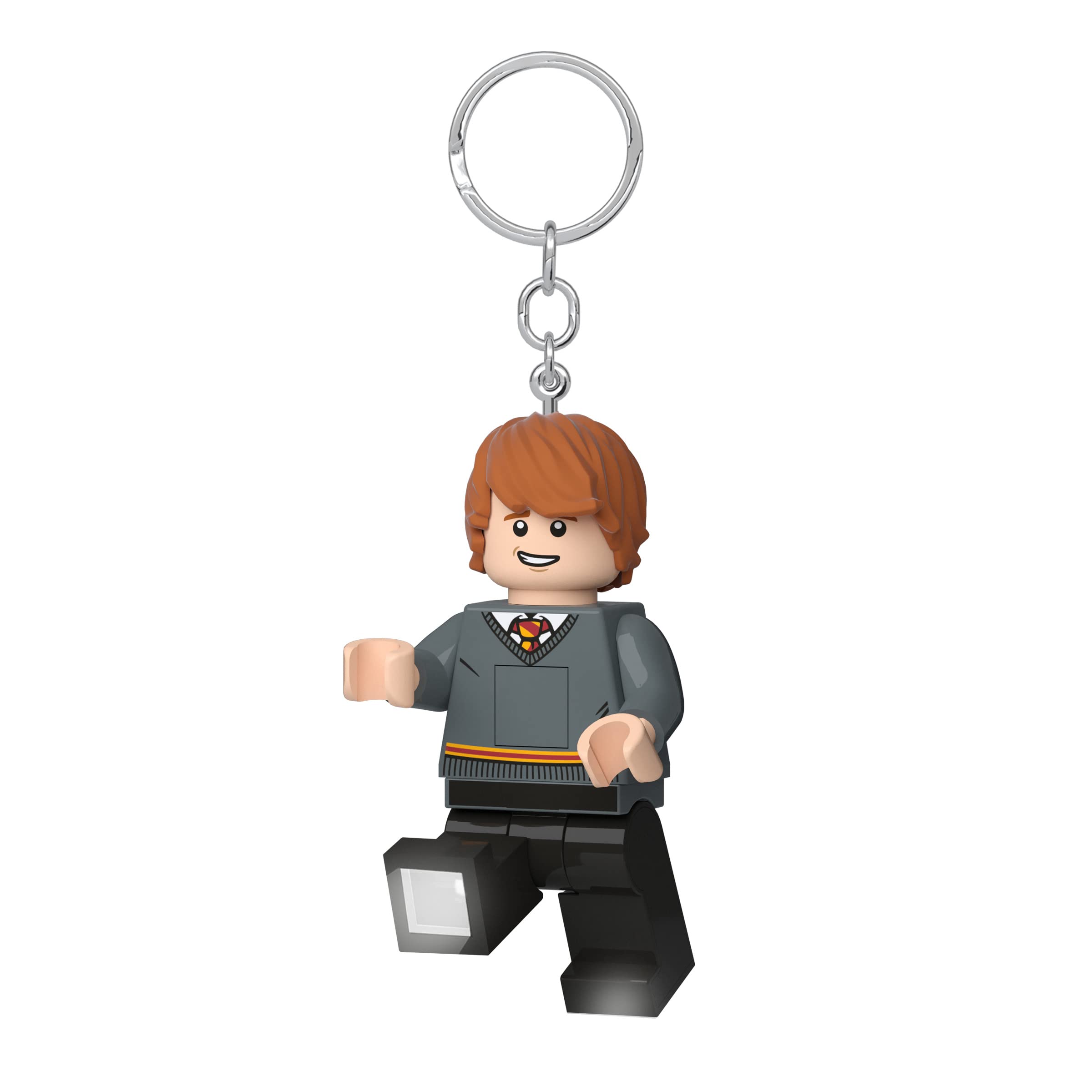 LEGO Harry Potter Ron Weasley 3-Inch Tall Keychain Light with LED - Official Collectible Keyring for Backpacks, Gifts, and Harry Potter Fans (KE200) - Perfect for Cosplay, Home Decor, and Potterhead Collections