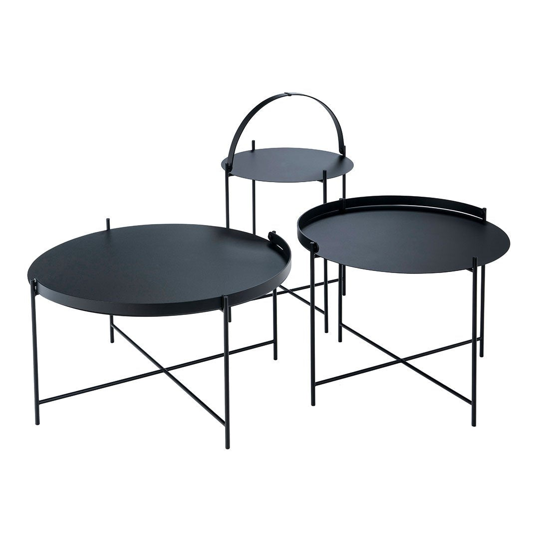 Modern Edge Tray Coffee Table - Minimalist Side Table with Storage Shelf for Living Room, Bedroom, Office - Perfect for Holding Drinks, Books, and Decor