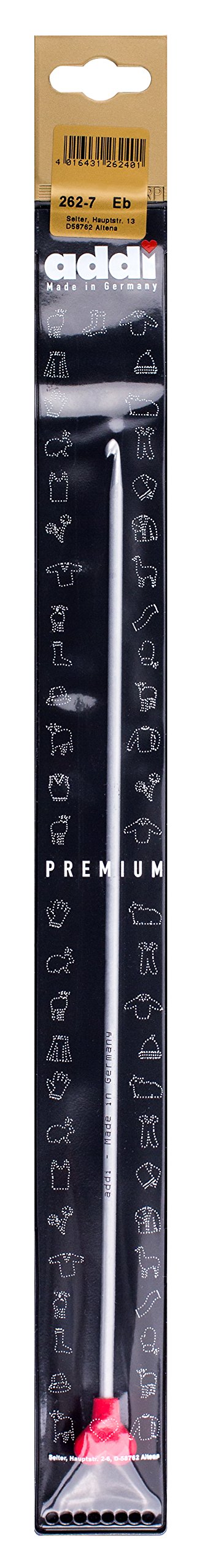 Addi Tunisian Crochet Hook 5mm - Ergonomic Grey Crochet Needle for Knitting, Weaving & Crafting - Perfect for Afghan Stitch, Entrelac & Tunisian Crochet Projects