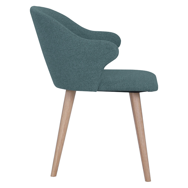 CEYLA Modern Dining Chair with Marble Blue Fabric - Stylish & Comfortable for Kitchen, Dining Room, and Office Use