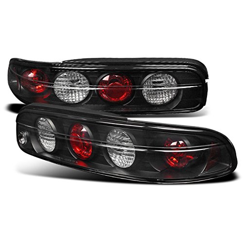 Black Tail Brake Lights Rear Lamps for 1995-2000 Lexus SC300 SC400 - High Visibility LED Replacement for Night Driving Safety