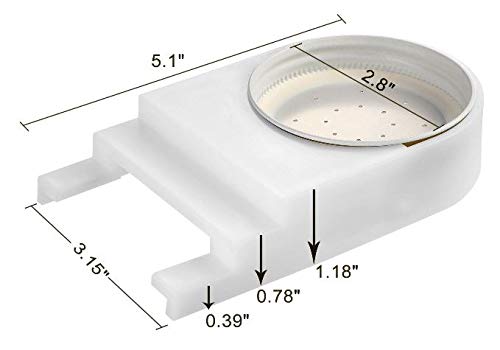 3-Pack Plastic Bee Feeder with Metal Lid for Bee Hives - Fits Most Small Mouth Canning Jars - Boardman Style Entrance Feeder & Waterer - Perfect for Beekeeping, Honey Harvesting & Pollination Support
