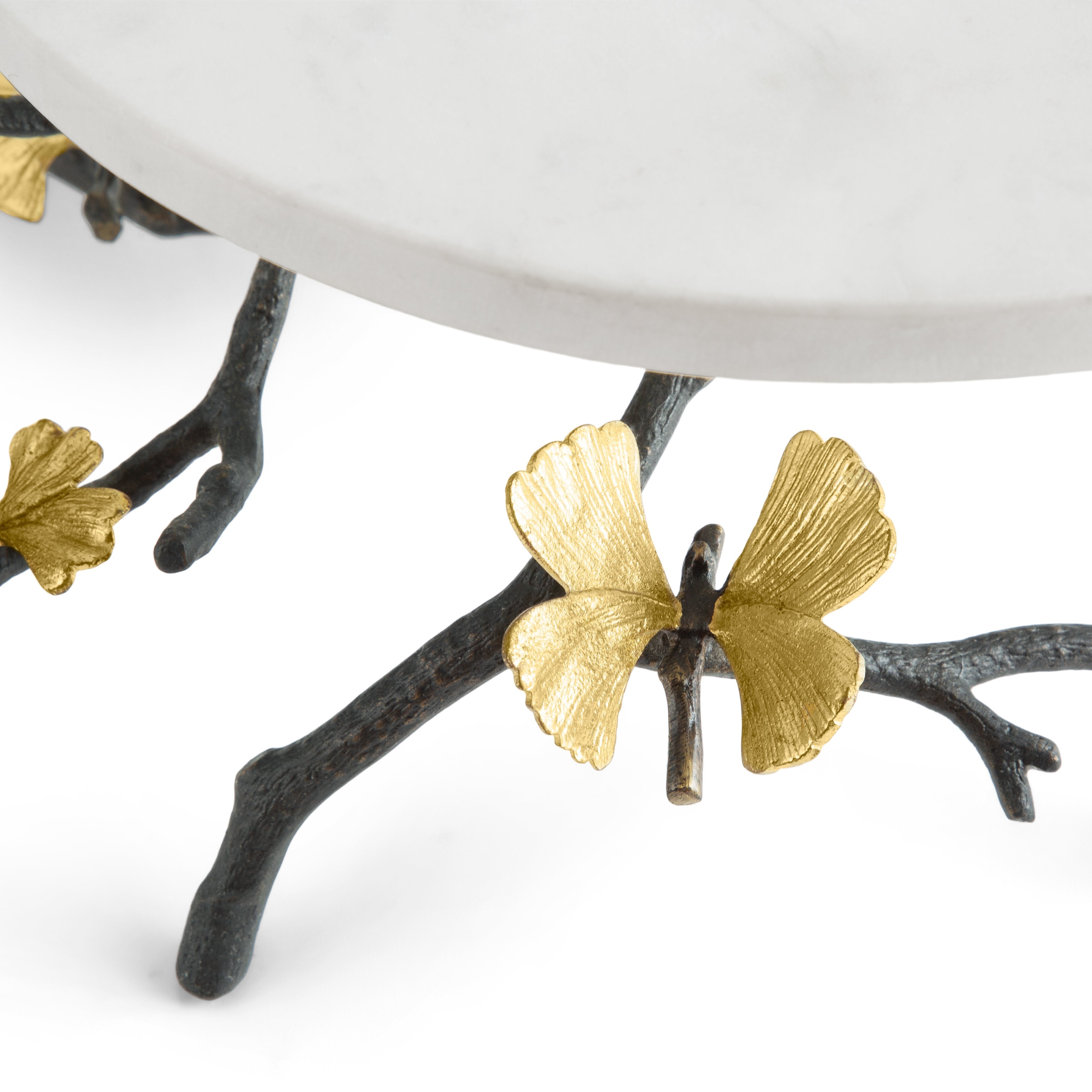 Elegant Butterfly Ginkgo Cake Stand - 3-Tier Dessert Display for Wedding, Birthday & Tea Party Decor